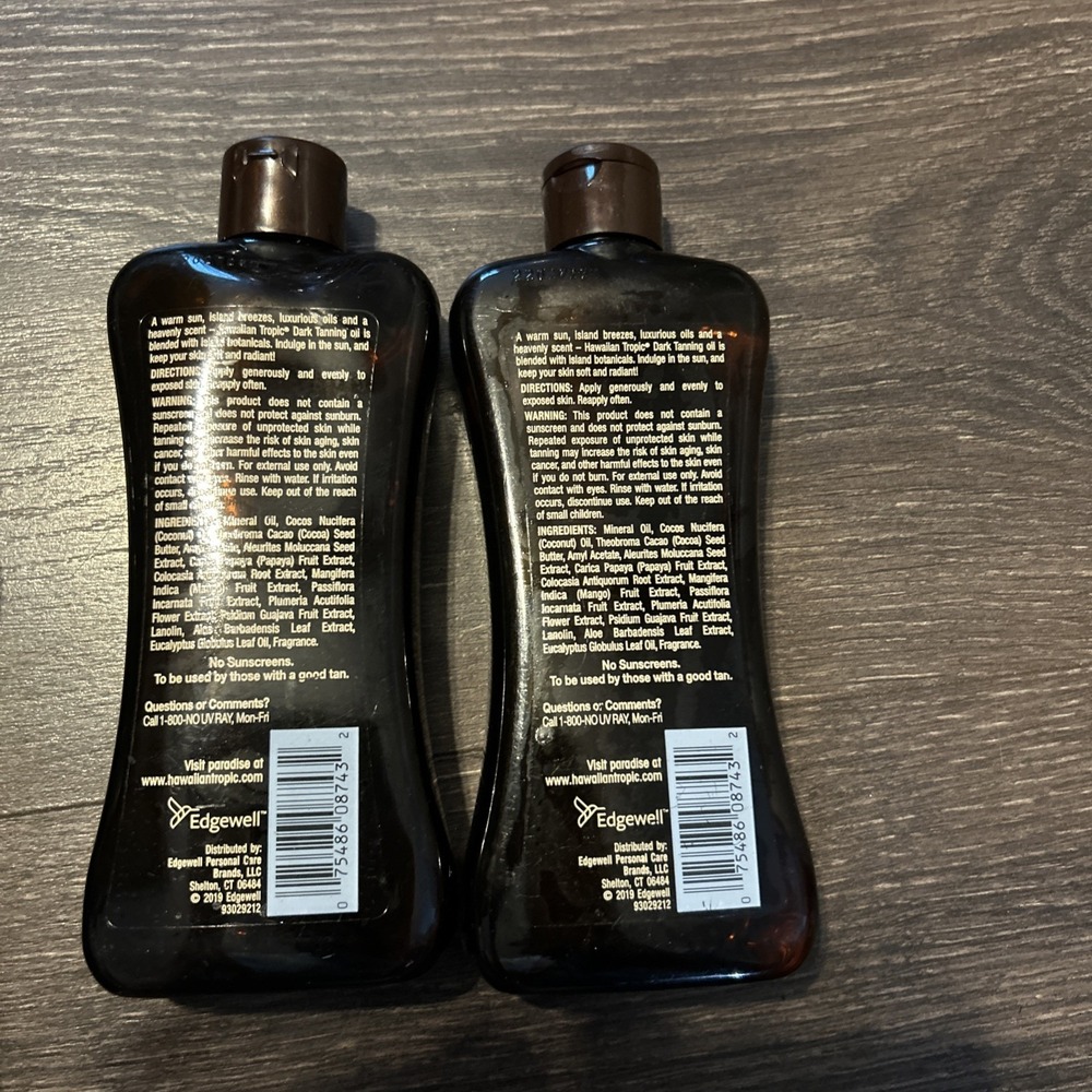 Hawaiian Tropic Dark Tanning Coconut Oil Nourishing Moisturizing - Lot Of 2 8oz - Picture 2 of 2